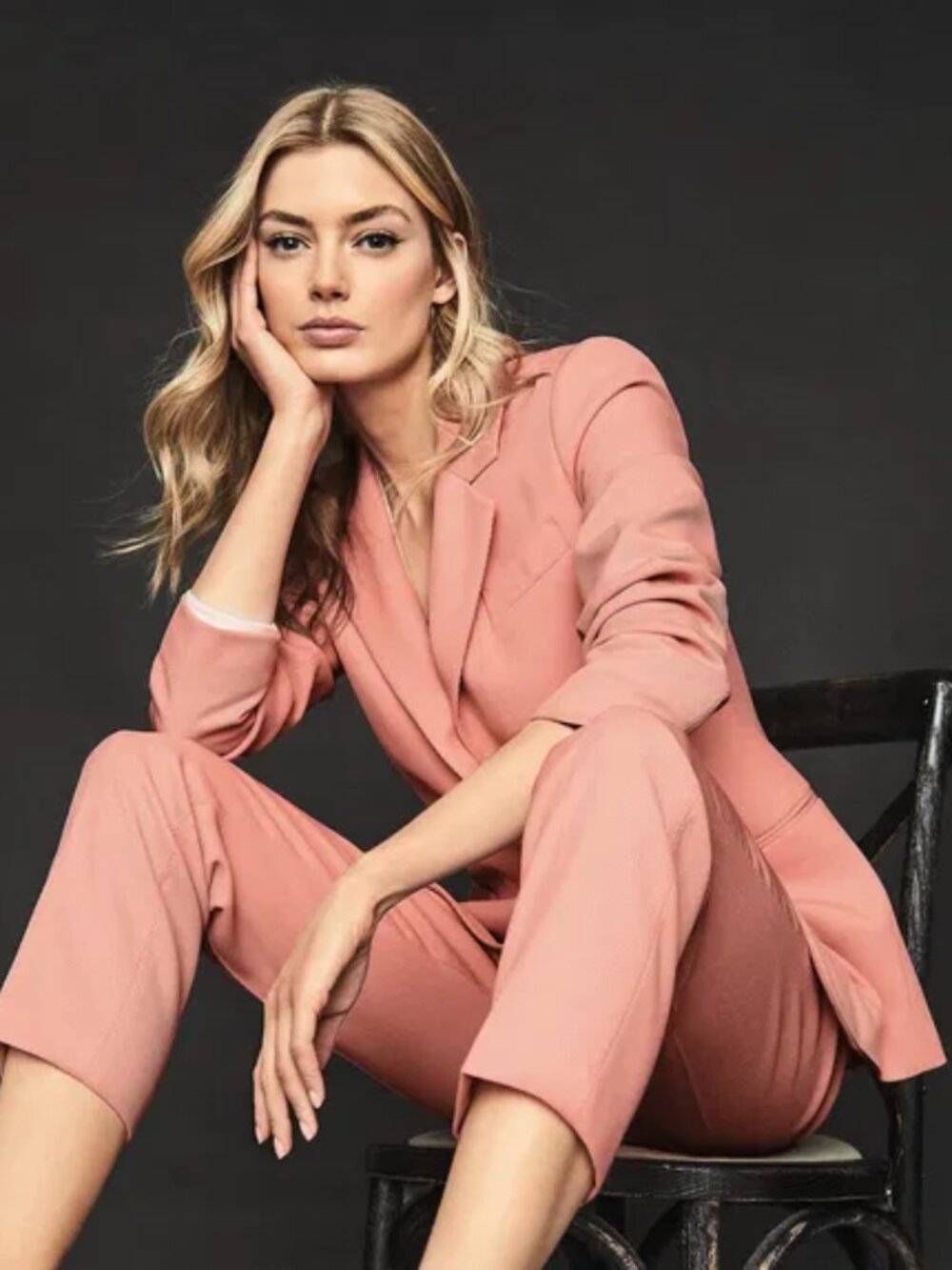 REISS Phoenix Single Breasted Blazer - Apricot Pink Size US 4 / UK 8 NWT